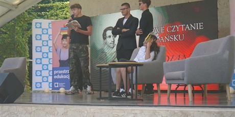 Powiększ grafikę: Narodowe Czytanie „Kordiana” w Parku Oruńskim 