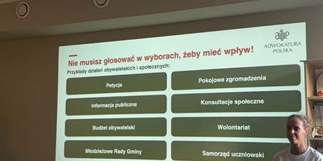Powiększ grafikę: „Obywatel od młodości. Masz głos, masz prawa” – pierwsze spotkanie w ramach patronatu Pomorskiej Izby Adwokackiej 