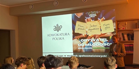 „Obywatel od młodości. Masz głos, masz prawa” – pierwsze spotkanie w ramach patronatu Pomorskiej Izby Adwokackiej