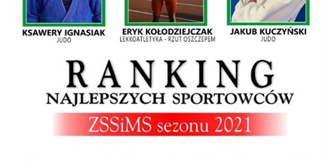 Powiększ grafikę: Ranking Najlepszych Sportowców ZSSiMS sezonu 2021 