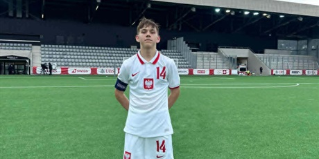 Sukces Adama Masialskiego w meczu reprezentacji Polski U15