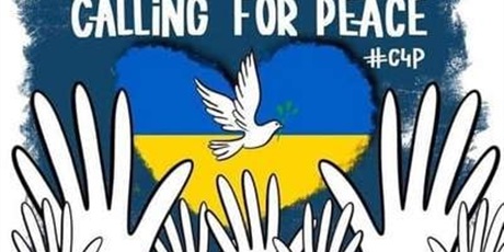 Powiększ grafikę: Grafika z napisem "calling for peace".