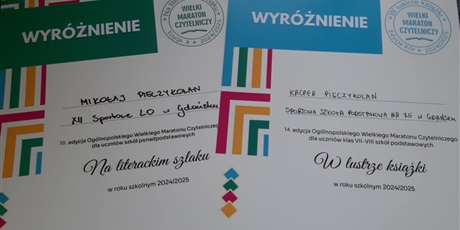 Powiększ grafikę: Uroczysta Gala Wielkiego Maratonu Czytelniczego 2024/2025 
