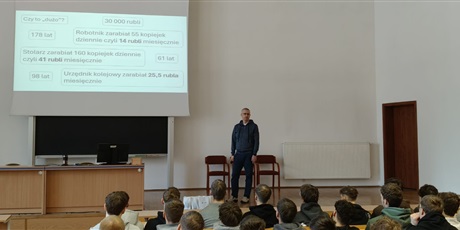 Powiększ grafikę: Wokulski jako przedsiębiorca. Wykład na UG