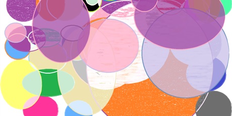 Powiększ grafikę: Praca ucznia wykonanana w MS Paint. Praca inspirowana kropką.