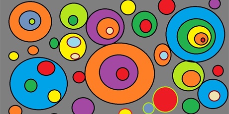 Powiększ grafikę: Praca ucznia wykonanana w MS Paint. Praca inspirowana kropką.