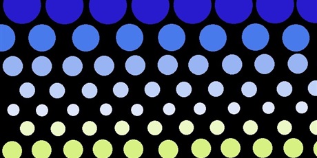 Powiększ grafikę: Praca ucznia wykonanana w MS Paint. Praca inspirowana kropką.